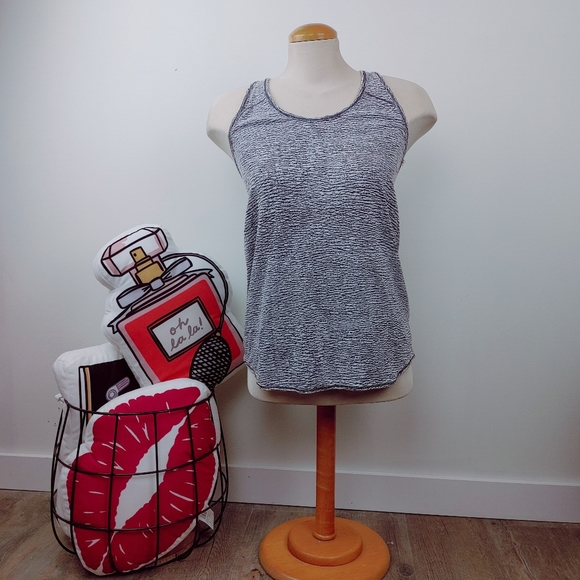LULULEMON | Marbled Gray & White Tank Top - Picture 1 of 7